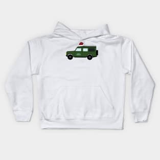 Happy Holidays 4x4 Off-Road Vehicle SUV Kids Hoodie